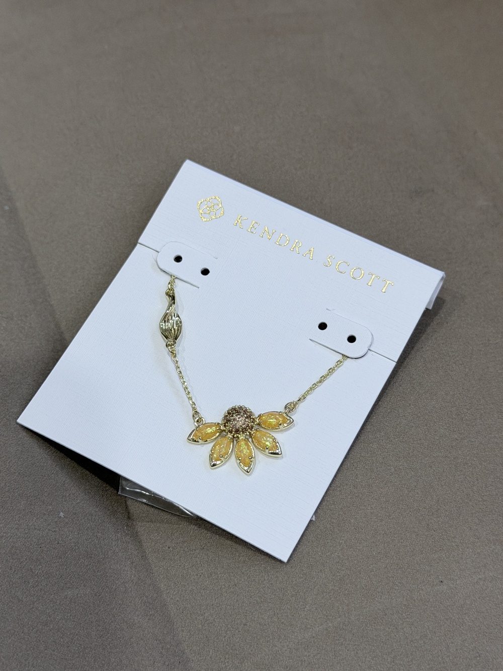 Kendra Scott Sunflower Pendant Gold Necklace